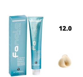 Fanola farba do włosów 12.0 super rozjaśniający blond naturalny, profesjonalna koloryzacja, 100 ml