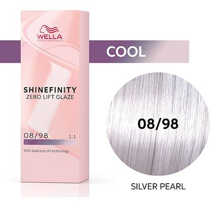 Wella Shinefinity 08/98 Pearl Silver Pearl Farba 60ml - Perłowa Srebrna Perła