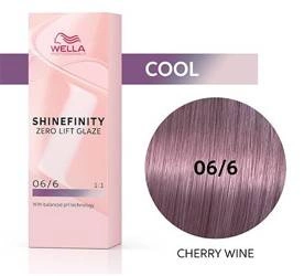 Wella Shinefinity 06/6 Violet Cherry Wine półtrwała farba do włosów fioletowe wiśniowe wino 60ml