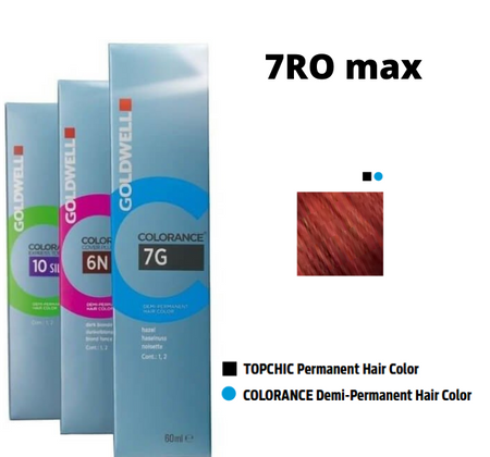 Goldwell Colorance farba do włosów 7-RO MAX średni blond intensywnie miedziano-złoty 60 ml