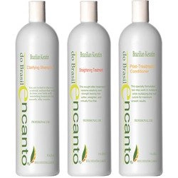 Encanto zestaw do keratynowego prostowania włosów 3x236ml