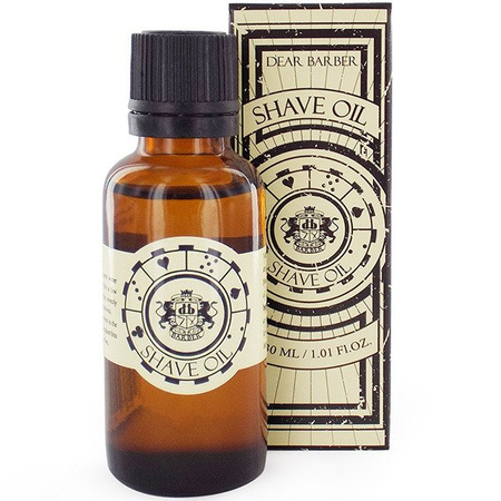 Dear Barber Shave Oil olejek do golenia zapewniający poślizg i ochronę skóry, 30 ml