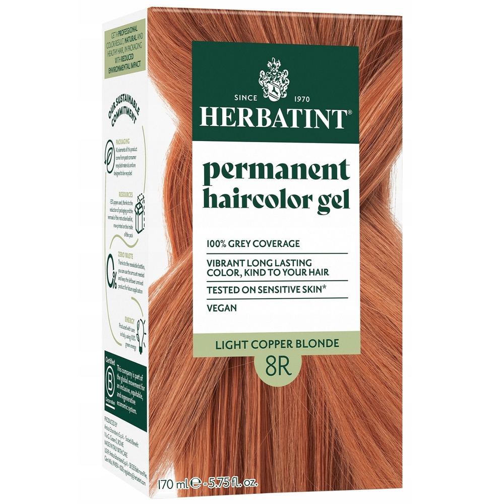 Herbatint Farba 170ml 8R Jasny Miedziany Blond