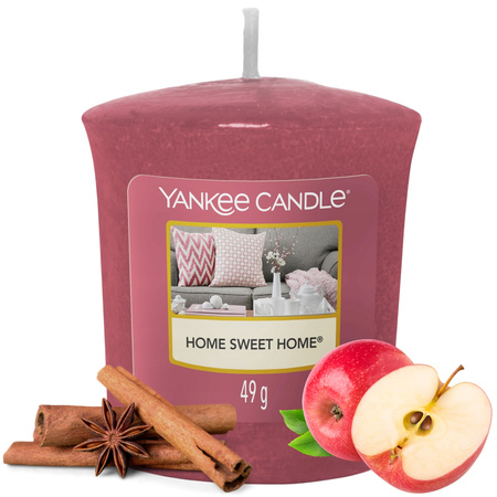 Yankee Candle Sampler Home Sweet Home świeczka zapachowa ciepły domowy aromat cynamonu 49g