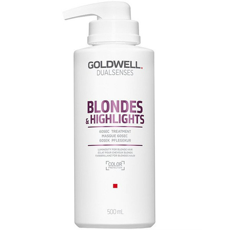 Goldwell Dualsenses Blondes Highlights kuracja do włosów blond 60 sekund intensywna regeneracja 500 ml