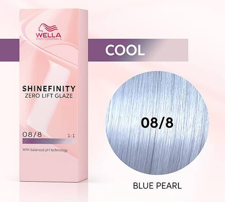 Wella Shinefinity 08/8 Blue Pearl Farba 60ml - Niebieska Perła