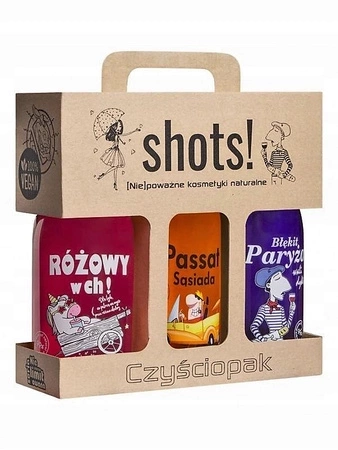 Shots! Czyściopak Unisex 3x 500ml Żel Pod Prysznic