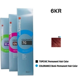 Goldwell Colorance Farba do włosów 60ml 6-KR - ciemny blond miedziany czerwony