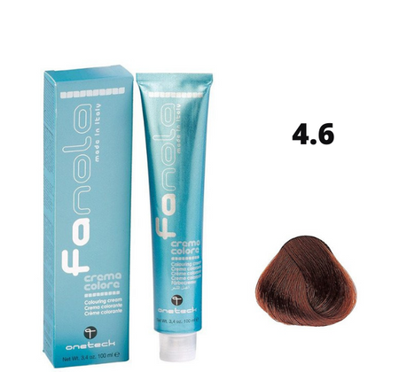 Fanola farba do włosów 4.6 brąz czerwony, intensywna koloryzacja, 100 ml
