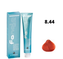 Fanola farba do włosów 100ml 8.44 - jasny blond miedziany intensywny