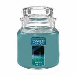 Yankee Candle Small Jar Moonlit Cove świeca zapachowa w małym słoju nocne nuty oceanu i kwiatów 104g