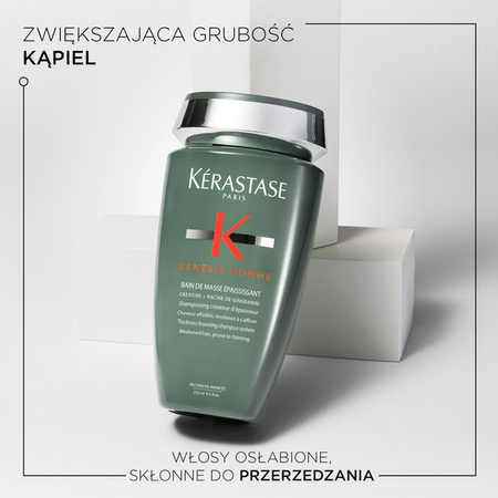 Kérastase Genesis Homme kąpiel do włosów dodająca grubości włosom przerzedzającym się 250 ml