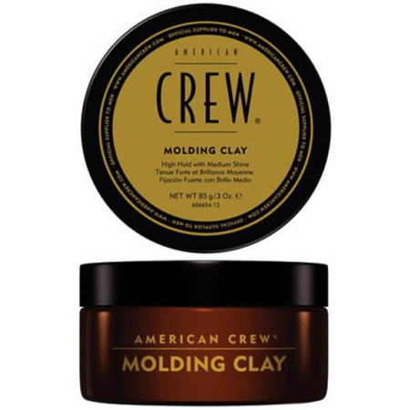 American Crew Molding Clay glinka modelująca o mocnym chwycie i matowym wykończeniu do włosów, 85 g