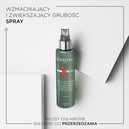 Kérastase Genesis Homme spray wzmacniający i pogrubiający do przerzedzających się włosów dla mężczyzn 150ml