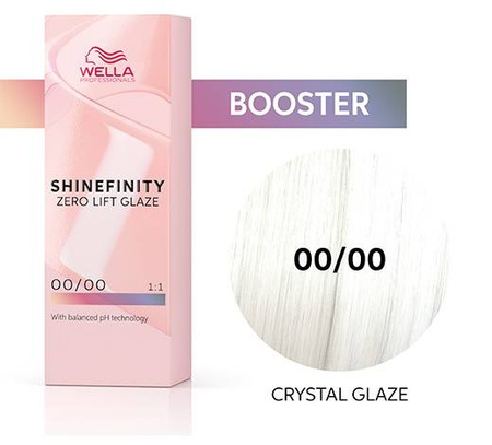 Wella Shinefinity 00/00 Clear Crystal Glaze półtrwała farba do włosów glazura krystaliczna bezbarwna 60ml