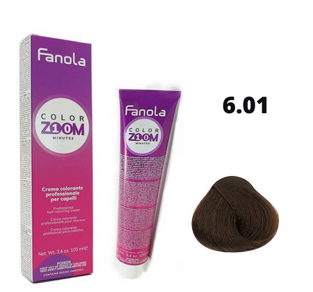 Fanola Farba Color Zoom 6.01 farba do włosów ciemny blond naturalny 100ml