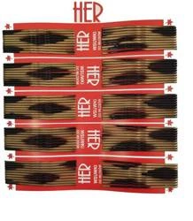 Wsuwka karbowana złoto czarna100szt)