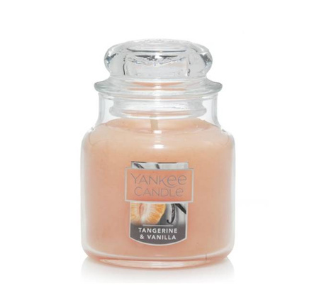 Yankee Candle Small Jar Tangerine Vanilla świeca zapachowa mandarynka połączona z wanilią 104g