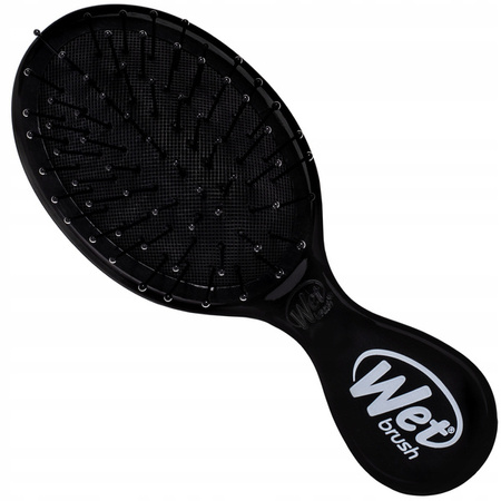 Wet Brush Mini Detangler Black kompaktowa szczotka do włosów podróżna czarna