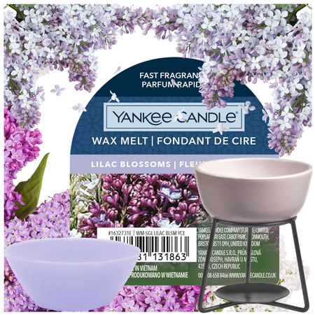 Yankee Candle Classic Wax Lilac Blossoms wosk zapachowy do kominków kwiat bzu 22g