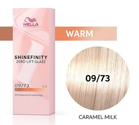 Wella Shinefinity 09/73 Gold Caramel Milk Farba 60ml - Złote Karmelowe Mleko