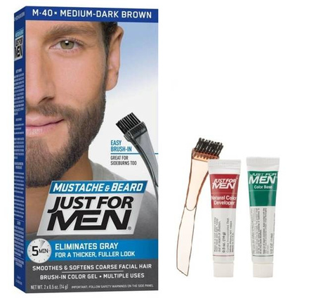 Just For Men Color Gel Farba do włosów średni ciemny brąz M40 28g