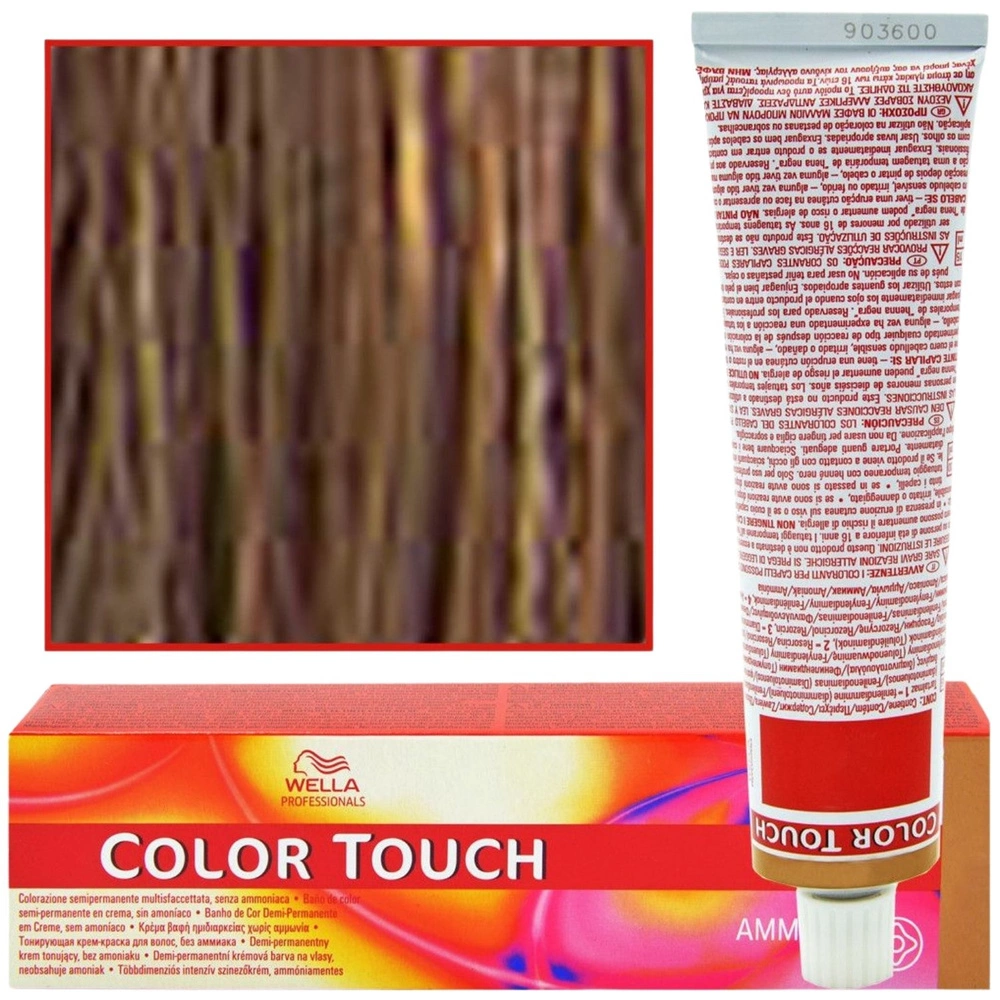 Wella Color Touch 6/71 farba krem koloryzująca do włosów ciemny blond brązowo-popielaty 60ml