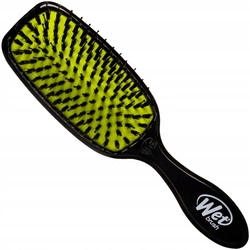 Wet Brush Shine Enhancer szczotka do włosów nabłyszczająca z włosiem dzika wygładzenie i połysk czarna