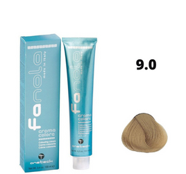 Fanola farba do włosów 9.0 bardzo jasny blond naturalny, czysty jasny efekt, 100 ml