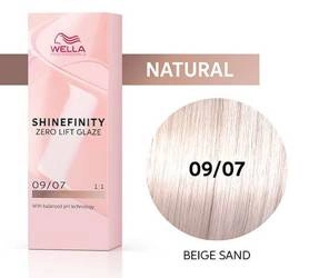Wella Shinefinity 09/07 Brown Beige Sand półtrwała farba do włosów brązowo-beżowy piasek 60ml
