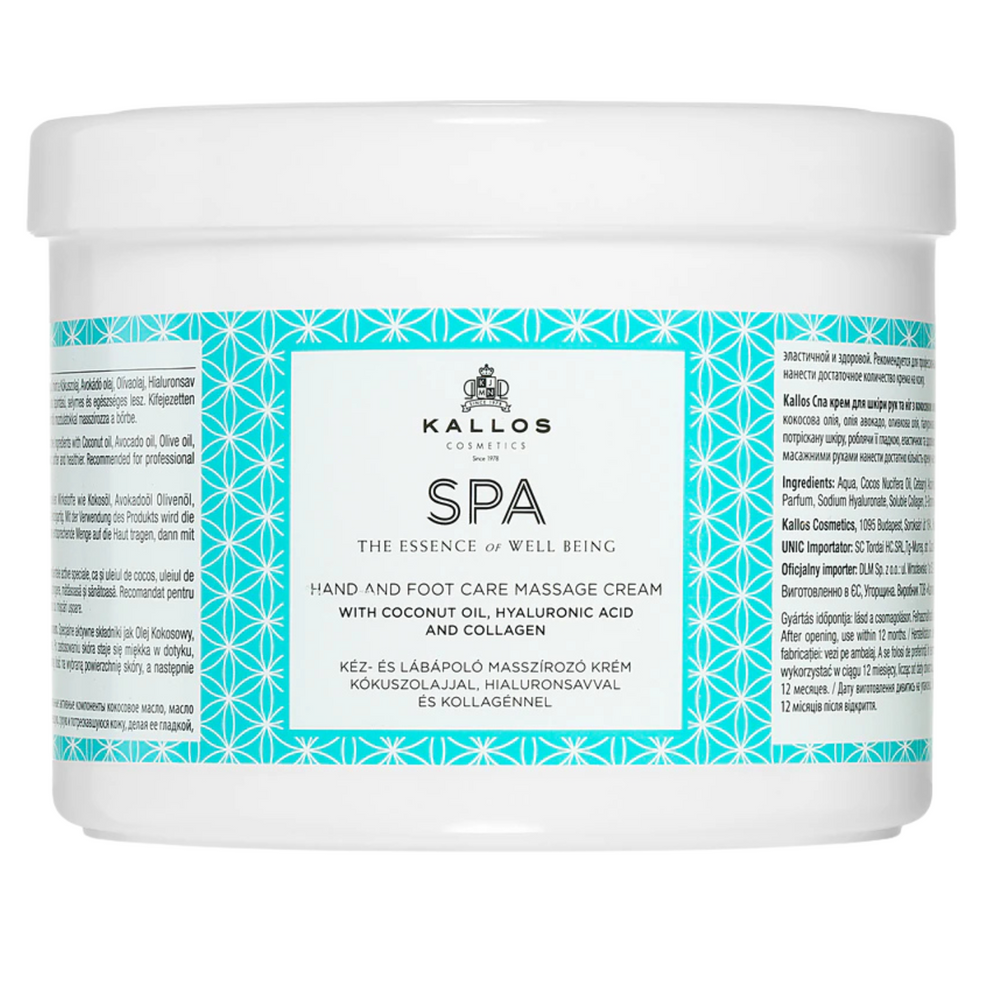 Kallos SPA Hand & Foot Massage Cream 500ml