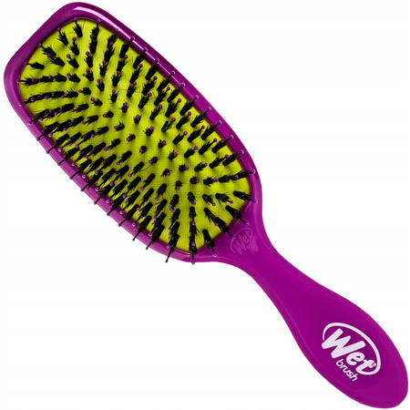 Wet Brush Shine Enhancer szczotka do włosów nabłyszczająca z włosiem dzika wygładzenie i połysk fioletowa