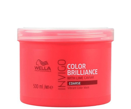 Wella Invigo Brilliance maska do włosów grubych intensywna ochrona koloru 500ml