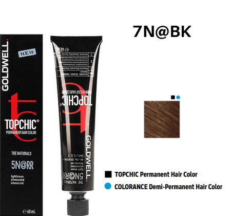 Goldwell Topchic Elumenated 7N@BK farba do włosów 60ml - średni naturalny blond