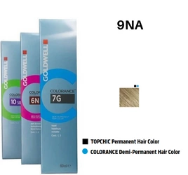 Goldwell Colorance Farba do włosów 60ml 9-NA - bardzo jasny blond naturalny popielaty