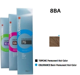 Goldwell Colorance farba do włosów 8-BA jasny blond beżowo-popielaty neutralizacja ciepłych tonów 60 ml