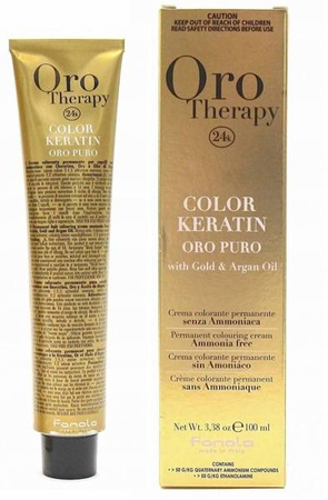 Fanola Oro Therapy Farba 1.0 do włosów czarny 100ml