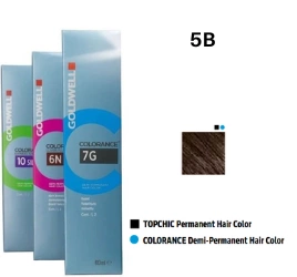 Goldwell Colorance Farba do włosów 60ml 5-B - jasny brąz beżowy