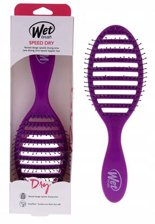 Wet Brush Speed Dry Purple wentylowana szczotka do włosów przyspieszająca suszenie kolor fioletowy
