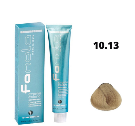 Fanola farba do włosów 10.13 platynowy blond beżowy, zbalansowany odcień, 100 ml