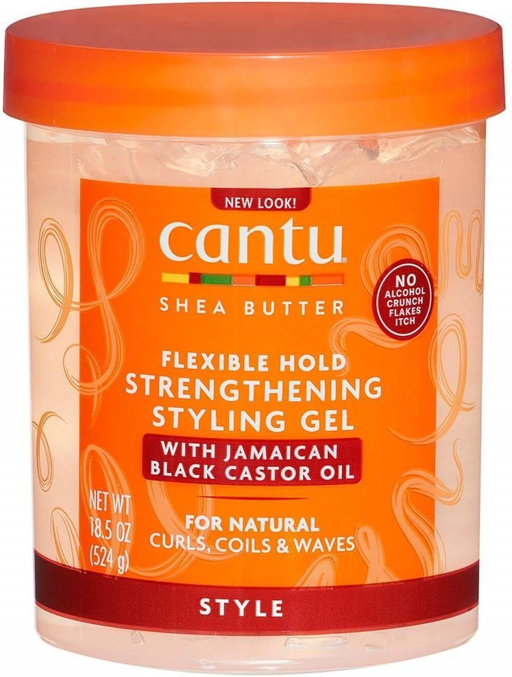 Cantu Shea Butter Flex Hold Black Castor Gel 524g