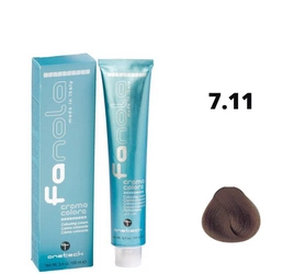 Fanola farba do włosów 100ml 7.11 - blond popielaty intensywny