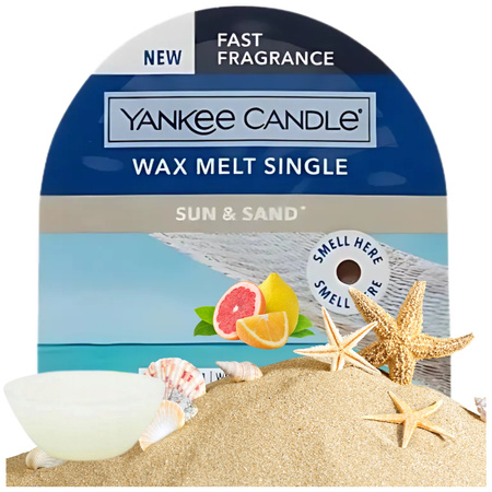Yankee Candle Wax Sun Sand wosk zapachowy do kominków ciepły zapach słońca i piasku 22g