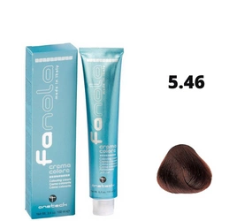 Fanola farba do włosów 5.46 jasny brąz miedziano-czerwony, intensywny kolor, 100 ml