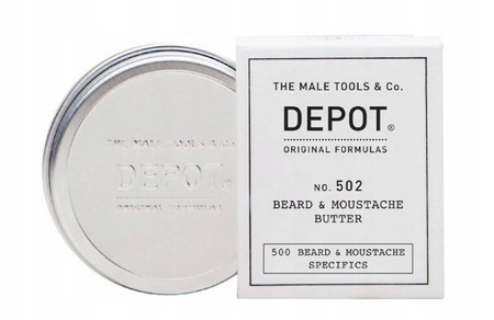 Depot NO.502 Beard & Moustache Butter masło do brody i wąsów odżywcze i zmiękczające, 30 ml