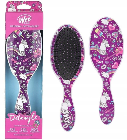 Wet Brush Detangler Happy Hair Llama - szczotka do włosów z motywem lamy