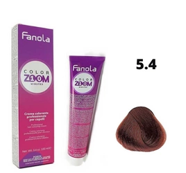 Fanola Farba Color Zoom 5.4 farba do włosów jasny brąz miedziany 100ml
