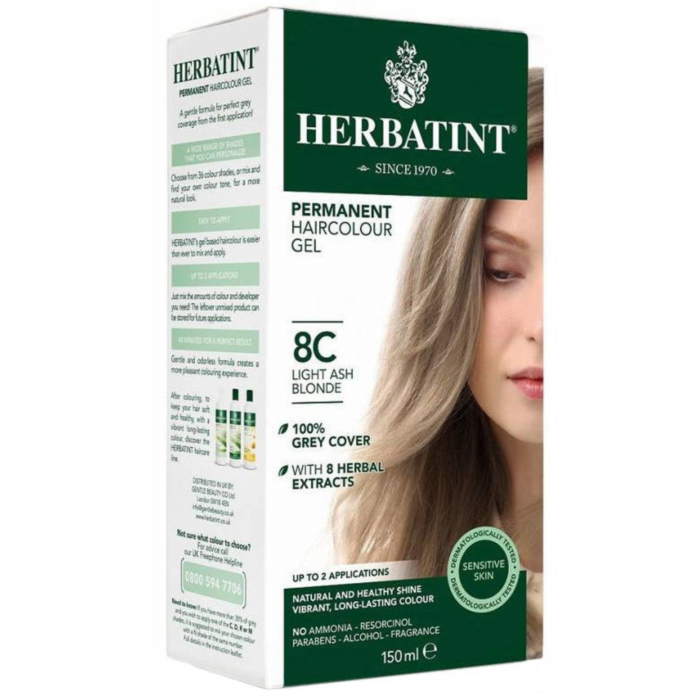 Herbatint Farba 170ml 8C Jasny Popielaty Blond