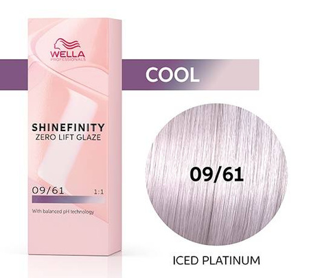 Wella Shinefinity 09/61 Violet Iced Platinum Farba 60ml - Fioletowy Lodowy Platyna