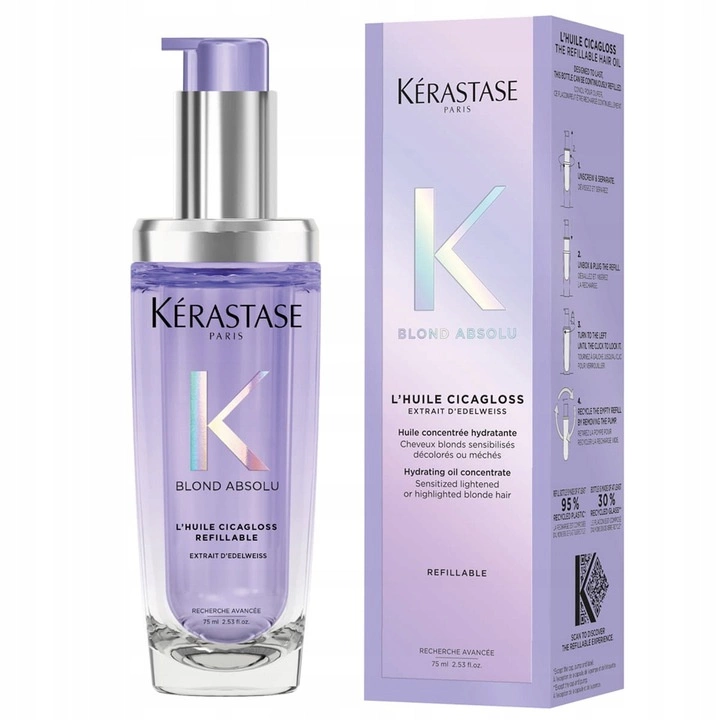 Kérastase Blond Absolu Cicagloss Refillable olejek do włosów blond 75ml